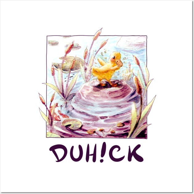 Duh!ck Cute Duck V.1 Wall Art by ClaudiaRinaldi